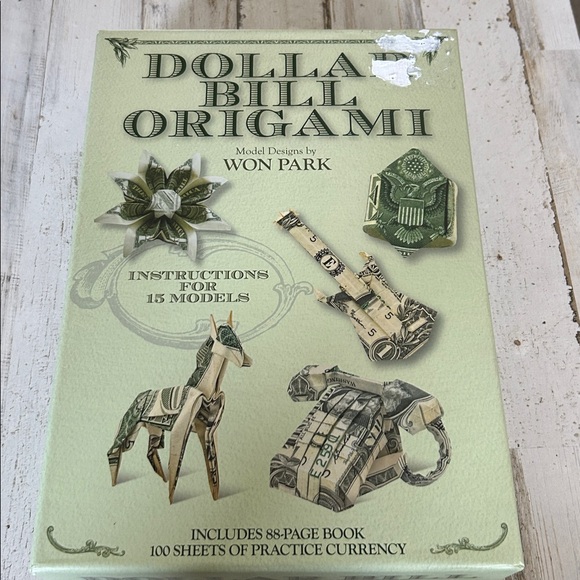 Dollar Bill Origami Book by Won Park - Picture 2 of 3